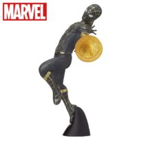 Spider-Man No Way Home Super Premium Figure Black and Gold Suit with Web Shooter