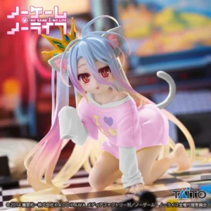 No Game No Life Desktop Cute Figure SHIRO Cat Ear Shirt Renewal Ver.